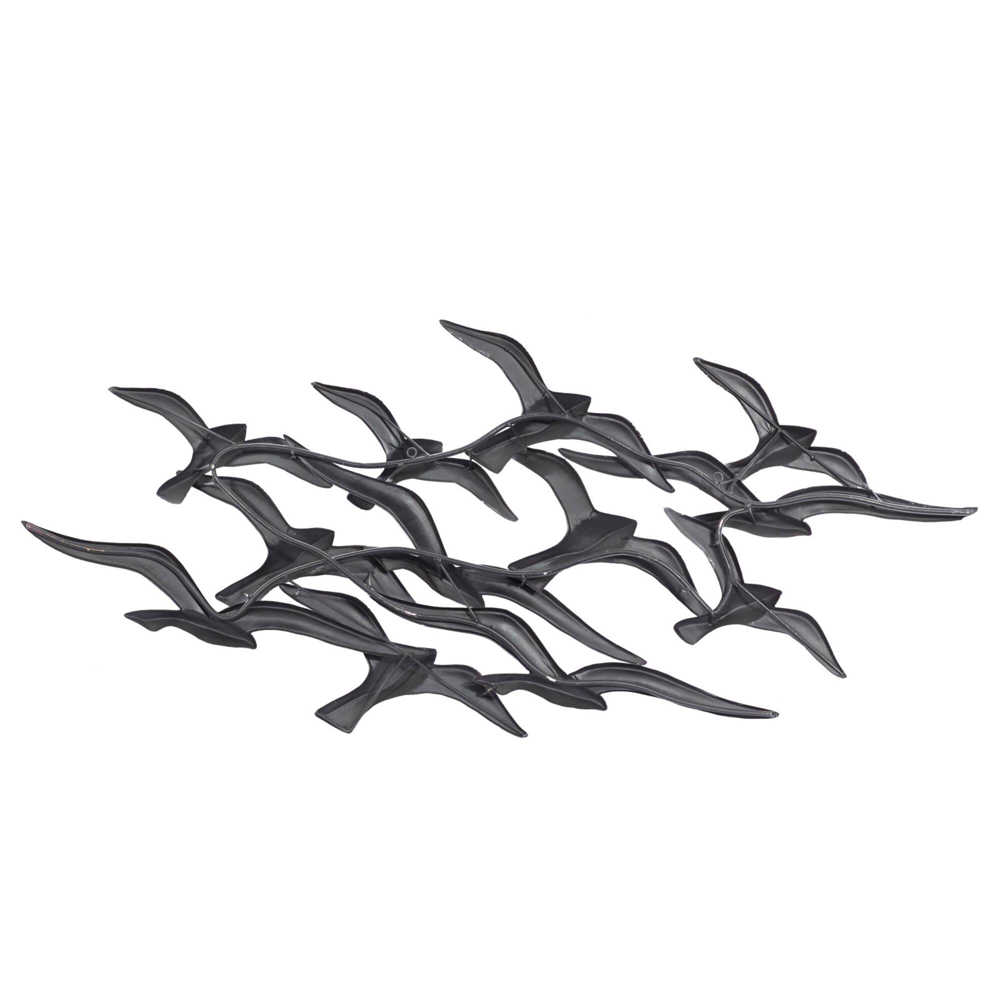 White Iron Coastal Wall Decor, 23" x 48" x 3"